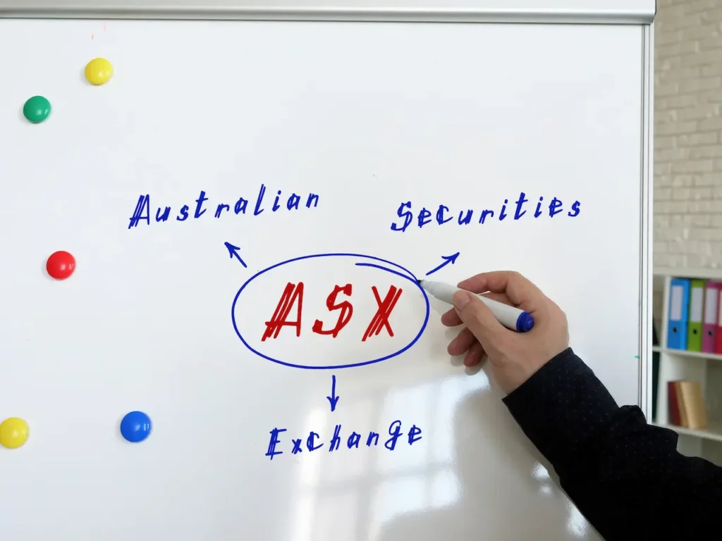 ASX Australian Securities Exchange Inscription