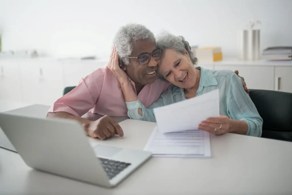 Two Elderly Couples Planning Their Retirement