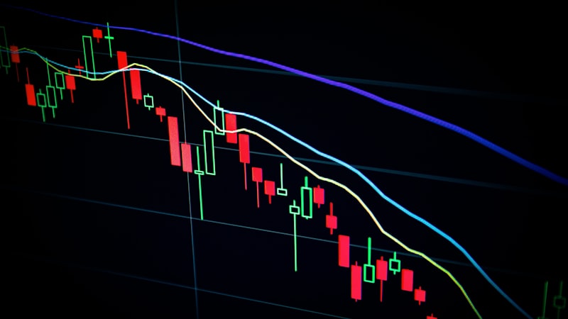 A stock market screen showing rising ASX share price charts