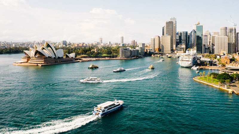 Sydney Harbour and the CBD skyline, home to the Australian Securities Exchange